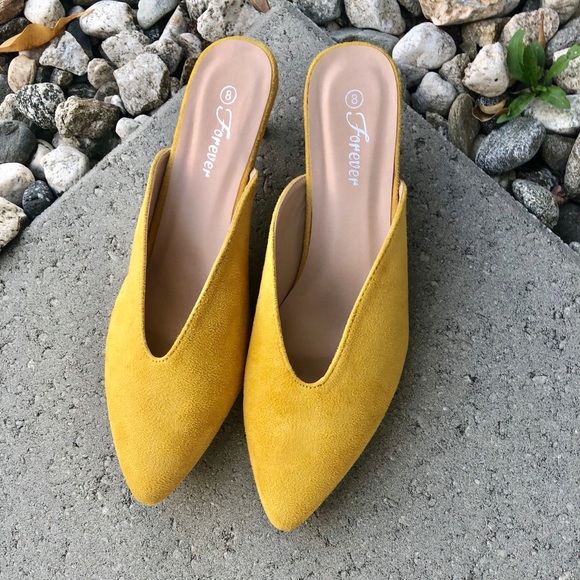 Mustard Yellow Mules - Picture 3 of 6